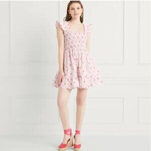 Hill House Elizabeth Nap Dress in Pink Ditsy Size S